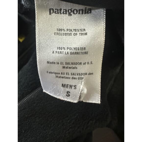 Patagonia R4 Fleece Jacket Black Soft Polartec Regulator Full Zip Men’s Small - Picture 4 of 9